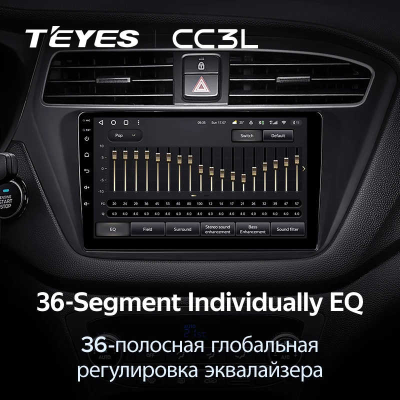 Штатная магнитола Teyes CC3L 4/64 Hyundai i20 2 GB (2018-2020)