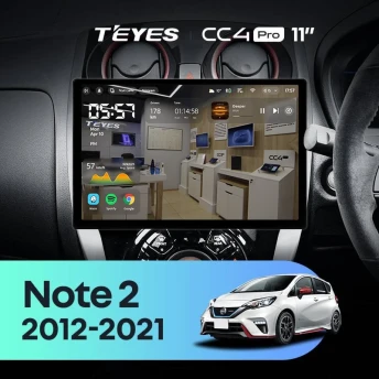Штатная магнитола Teyes CC4 Pro 8/128 Nissan Note 2 E12 (2012-2021) (11")