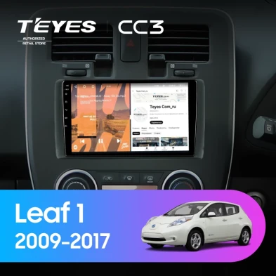 Штатная магнитола Teyes CC3 4/32 Nissan Leaf 1 (2009-2017)
