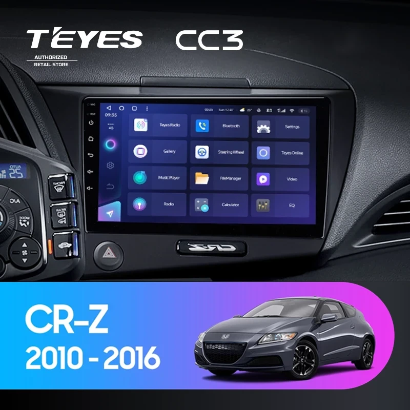 Штатная магнитола Teyes CC3 4/32 Honda CR-Z 1 (2010-2016)