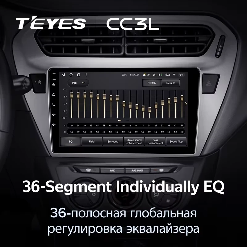 Штатная магнитола Teyes CC3L 4/64 Peugeot 301 (2012-2016) F2