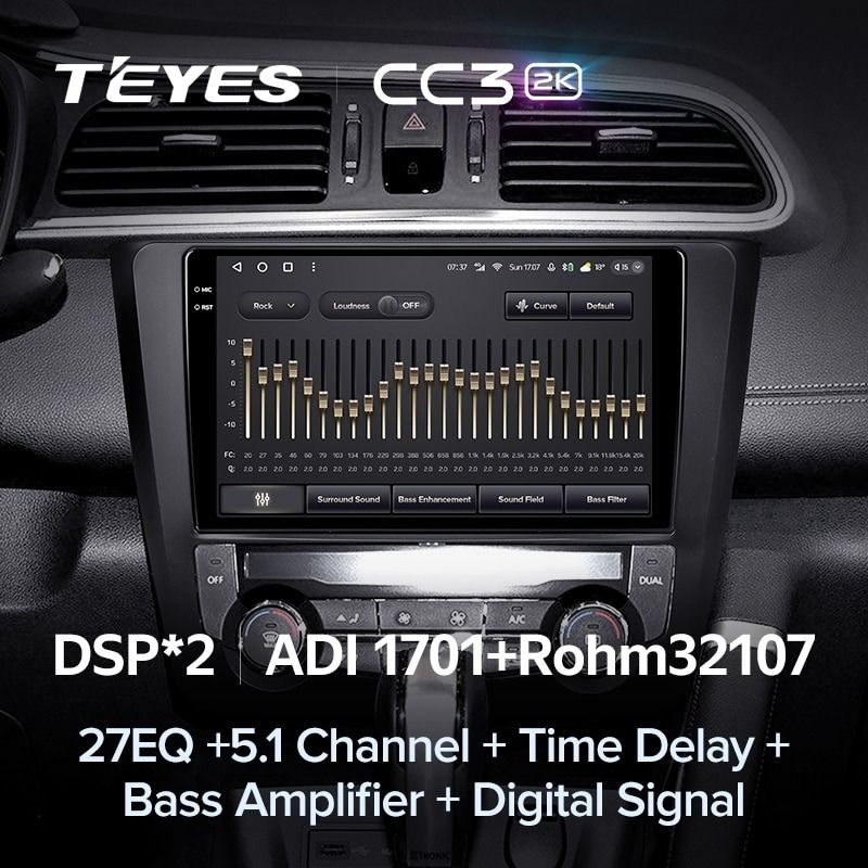 Штатная магнитола Teyes CC3 2K 4/32 Renault Kadjar (2015-2017)