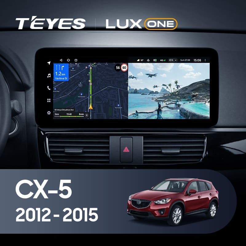 Штатная магнитола Teyes LUX ONE 4/32 Mazda CX-5 (2012-2015) Тип-B