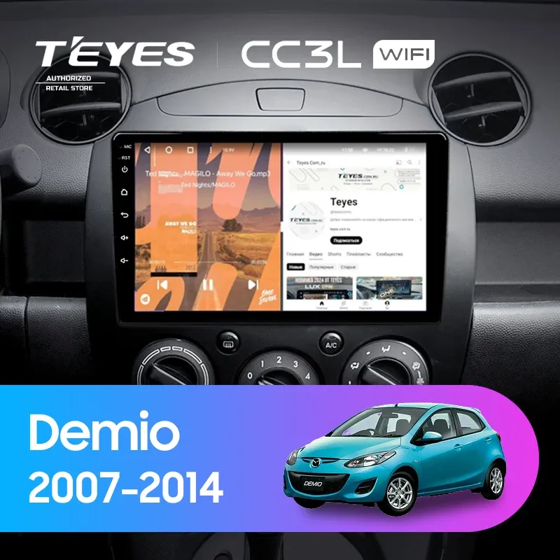 Штатная магнитола Teyes CC3L WiFi 2/32 Mazda Demio DE (2007-2014)