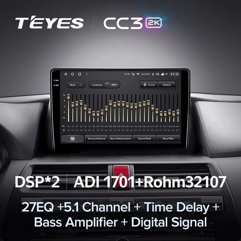 Штатная магнитола Teyes CC3 2K 360 6/128 Honda Crosstour 1 TF (2009-2015)