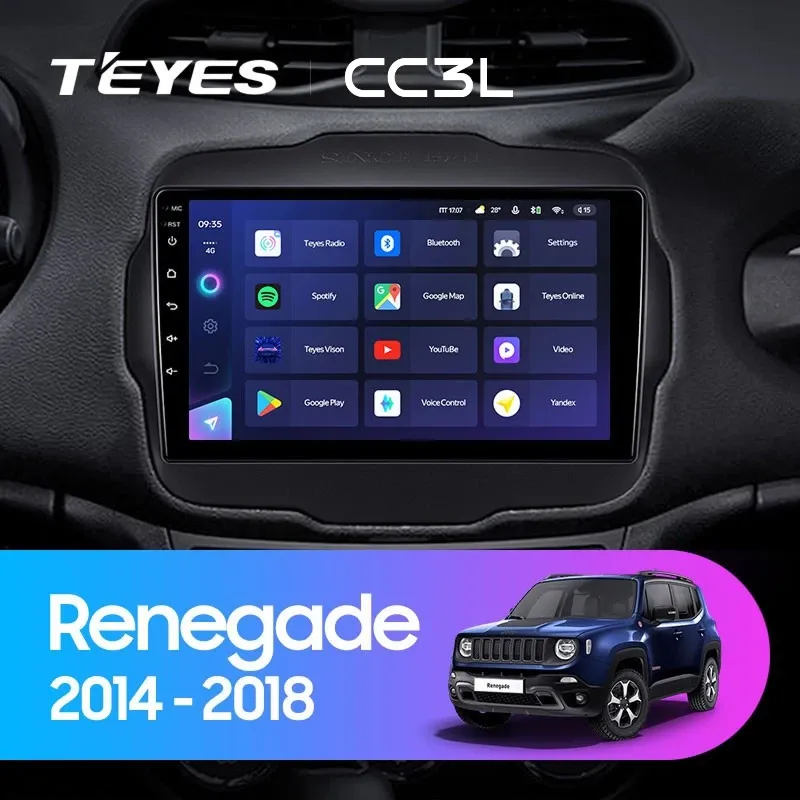 Штатная магнитола Teyes CC3L 4/32 Jeep Renegade (2014-2018)