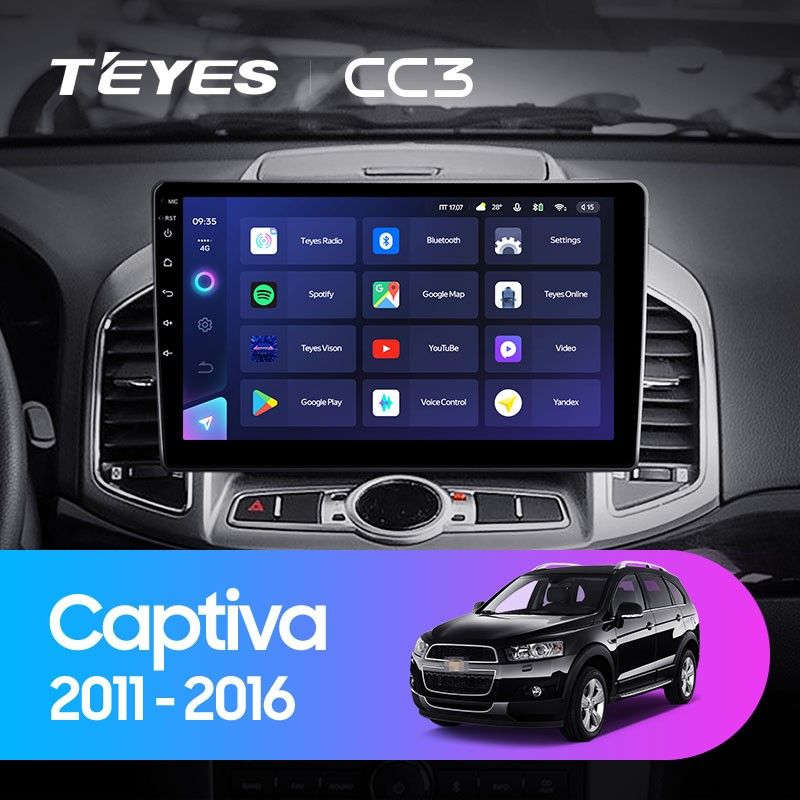 Штатная магнитола Teyes CC3 4/32 Chevrolet Captiva 1 (2011-2016) F2