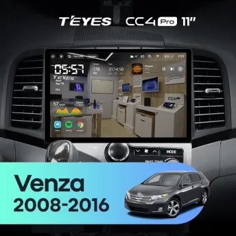 Штатная магнитола Teyes CC4 Pro 8/128 Toyota Venza (2008-2016) (11")