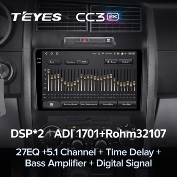 Штатная магнитола Teyes CC3 2K 6/128 Dodge Charger 6 LX (2005-2010)