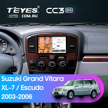 Штатная магнитола Teyes CC3 2K 6/128 Suzuki Grand Vitara XL-7 (2003-2006)