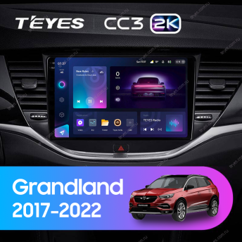Штатная магнитола Teyes CC3 2K 6/128 Opel Grandland (2017-2022) Тип-B