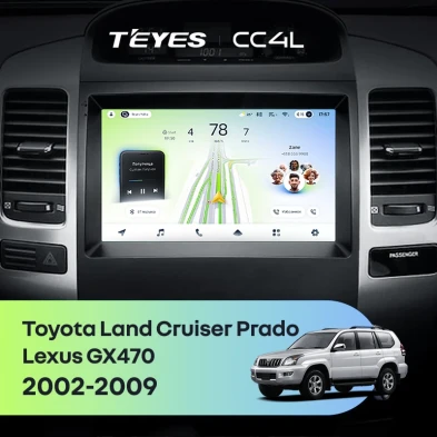 Штатная магнитола Teyes CC4L 6/64 Toyota Land Cruiser Prado 120 (2002-2009)