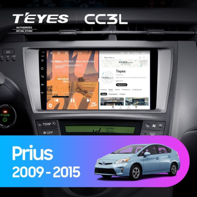 Штатная магнитола Teyes CC3L 4/32 Toyota Prius XW30 (2009-2015)
