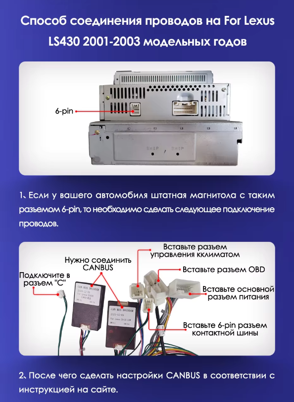 Штатная магнитола Teyes CC3L WiFi 2/32 Lexus LS430 XF30 (2000-2006) F1