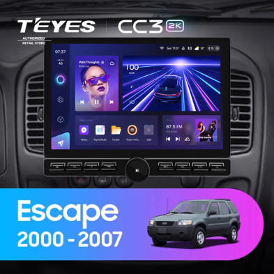 Штатная магнитола Teyes CC3 2K 6/128 Ford Escape (2000-2007) (13" с кнопками)