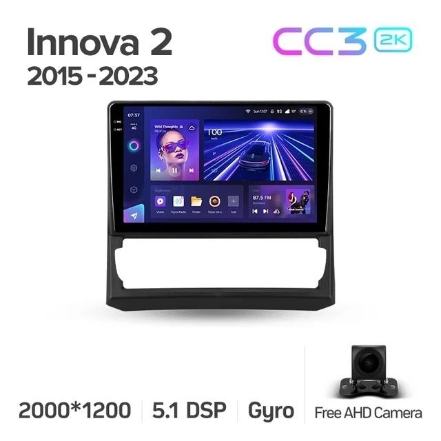 Штатная магнитола Teyes CC3 2K 6/128 Toyota Innova 2 (2015-2023)