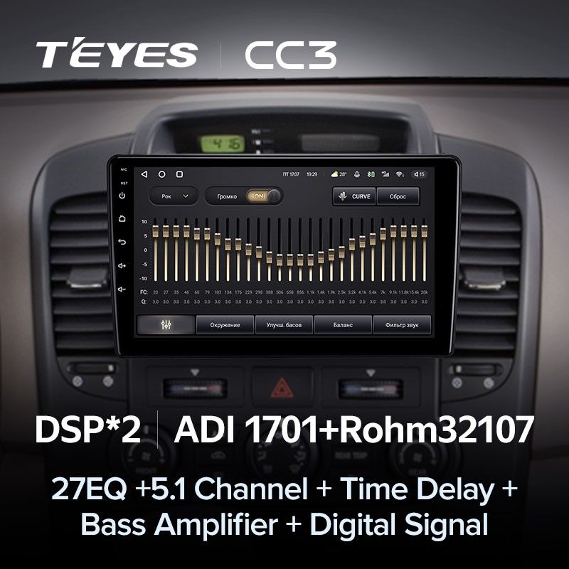 Штатная магнитола Teyes CC3 4/32 Kia Carnival VQ (2006-2014)