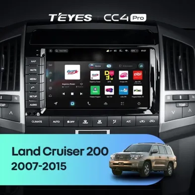 Штатная магнитола Teyes CC4 Pro 12/256 Toyota Land Cruiser 11 200 (2007-2015) F2 Тип-B
