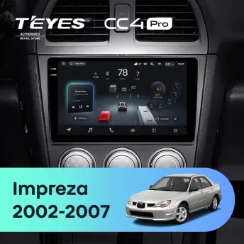 Штатная магнитола Teyes CC4 Pro 12/256 Subaru Impreza GD GG (2002-2007)