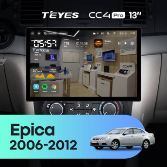 Штатная магнитола Teyes CC4 Pro 8/128 Chevrolet Epica 1 (2006-2012) (13")