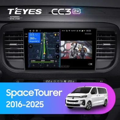 Штатная магнитола Teyes CC3 2K 4/64 Citroen SpaceTourer (2016-2025)