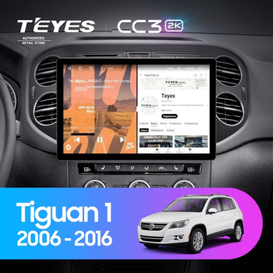 Штатная магнитола Teyes CC3 2K 4/64 Volkswagen Tiguan 1 NF (2006-2016) F1 (11")