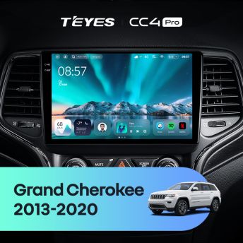 Штатная магнитола Teyes CC4 Pro 12/256 Jeep Grand Cherokee WK2 (2013-2020) F2