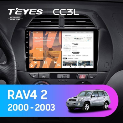 Штатная магнитола Teyes CC3L 4/32 Toyota RAV4 2 CA20 (2000-2003) F3