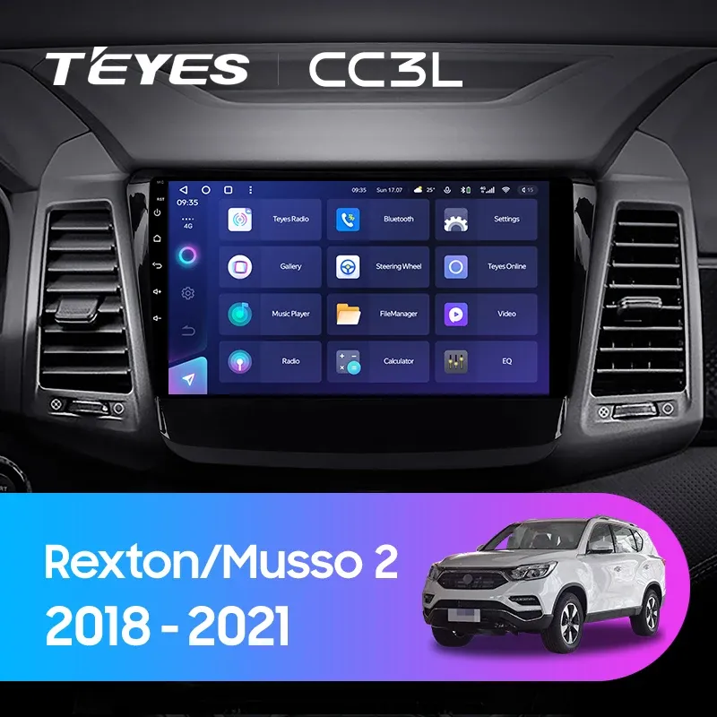 Штатная магнитола Teyes CC3L 4/64 SsangYong Rexton Y450 Y400 (2018-2021)