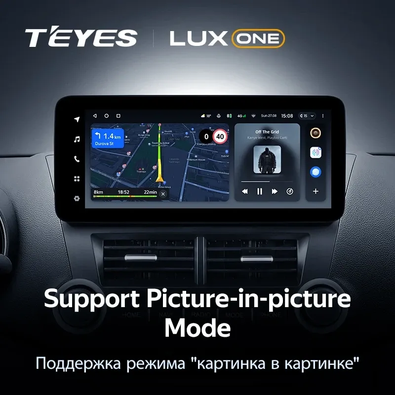 Штатная магнитола Teyes LUX ONE 4/32 Toyota Highlander 2 XU40 (2007-2013)