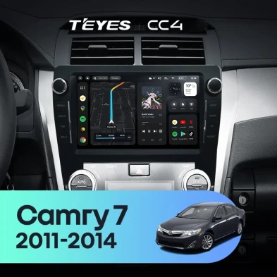 Штатная магнитола Teyes CC4 6/64 Toyota Camry 7 XV 50 55 (2011-2014) F3 с кнопками