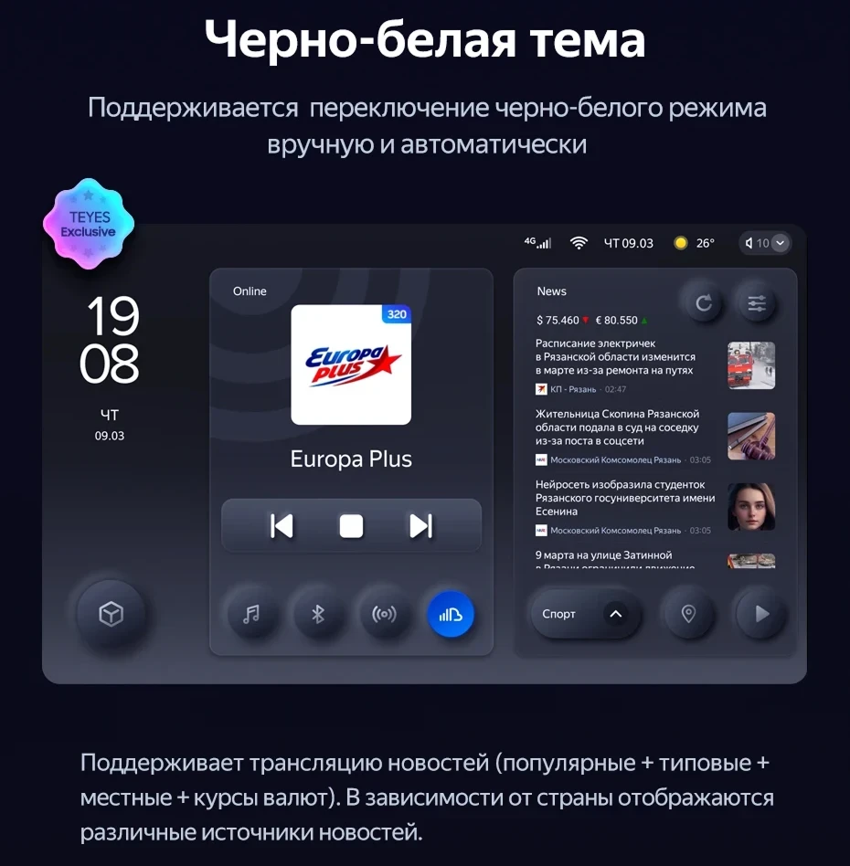 Штатная магнитола Teyes CC3L 4/64 Toyota Raize (2019-2026) F2 Правый руль