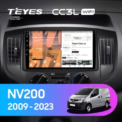 Штатная магнитола Teyes CC3L WiFi 2/32 Nissan NV200 M20 (2009-2023) F2