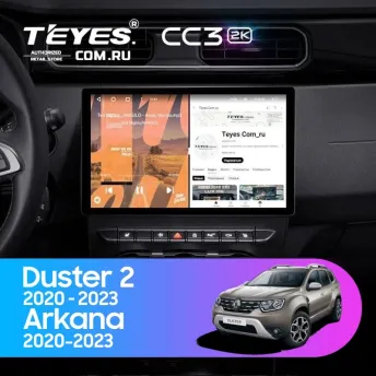 Штатная магнитола Teyes CC3 2K 6/128 Renault Arkana (2020-2023) F1 (13")